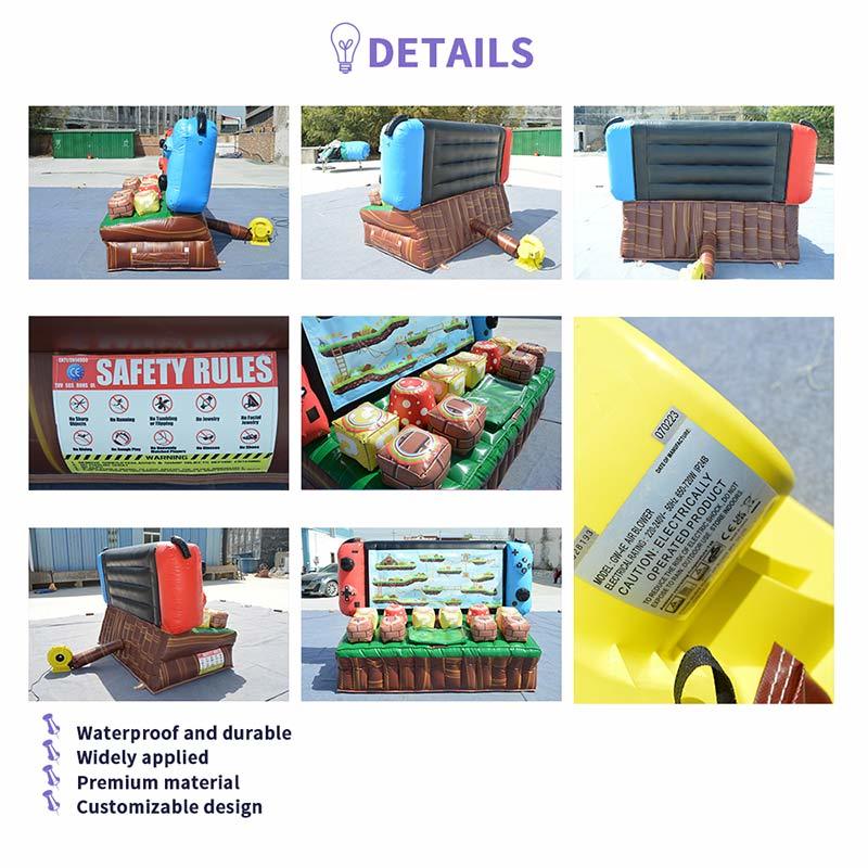 Commercial Grade Video Game Theme Inflatable Interactive Game for Kids Party Rental Business