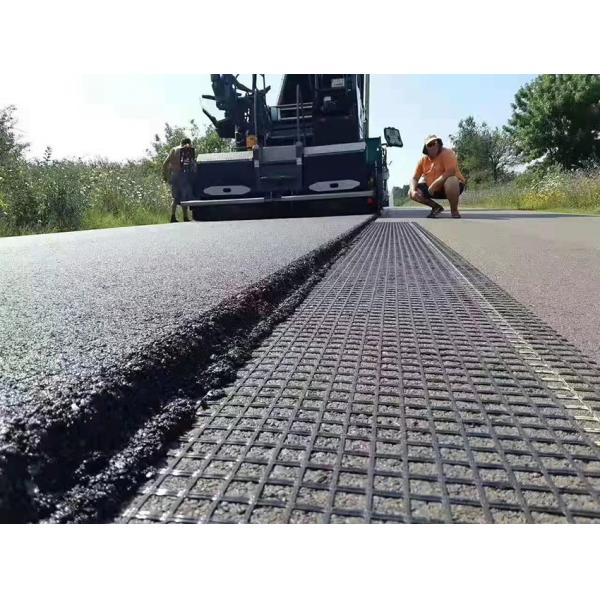 25.4mm Geogrid Machine Mesh Steel Plastic Geogrid Mesh For Highway Road Construction