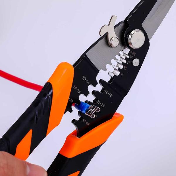 219mm Precision Cutting Combination Shears Opening Locking Spring Loaded Wire Cutters