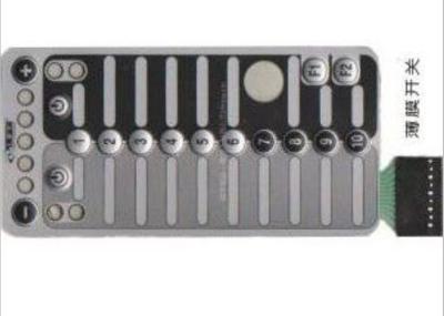 Feito sob encomenda torne mais fraco o teclado polonês do interruptor de membrana, painel flexível do interruptor de membrana