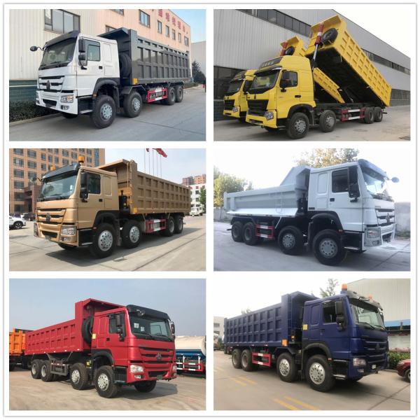 SINOTRUK HOWO 8X4 U Shape dump box truck In Ghana Tanzania Zambia Zimbabwe