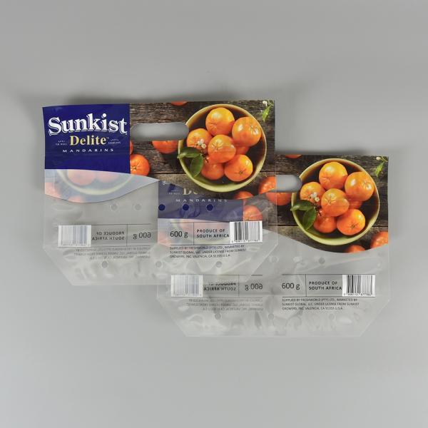 Clear Plastic OPP Fruit Packaging Bags ,Transparent Food Packaging Bags