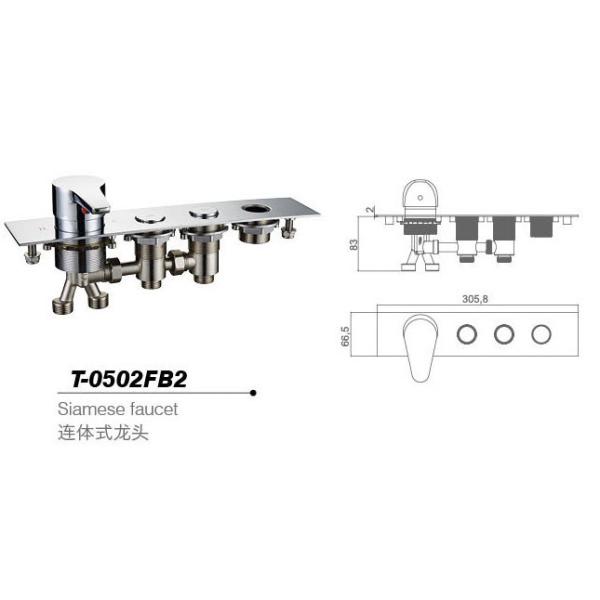Bathtub mixer,Faucet,cold/hot water basin tap T-0502FB2