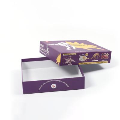 Embossed Logo Lightweight Black Paper Giftt Box For Playing Cards Irregular Shape