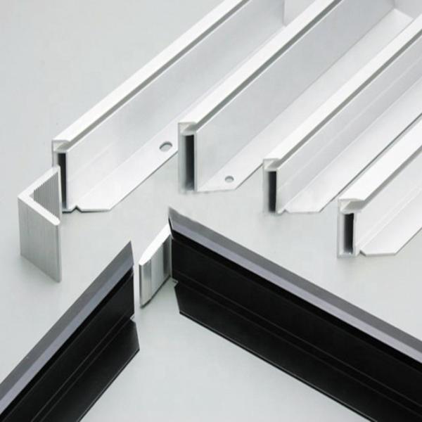Silver Black Aluminum Solar Panel Frame Standard Aluminum Extrusion Profiles
