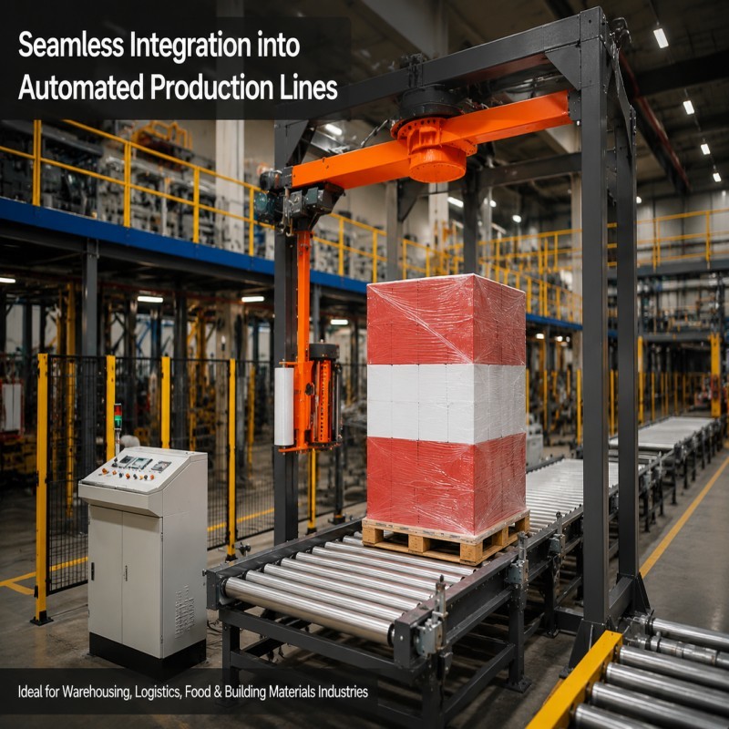 Intelligent Cantilever Automatic Pallet Wrapping Machine 30-35 Loads/Hour