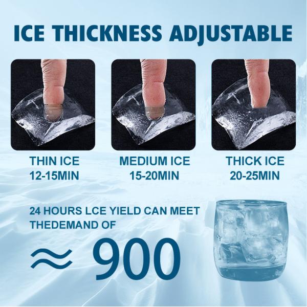80 кг / 24 часа Crescent Ice Maker с воздушным охлаждением Портативный 80 кг промышленный льдогенератор