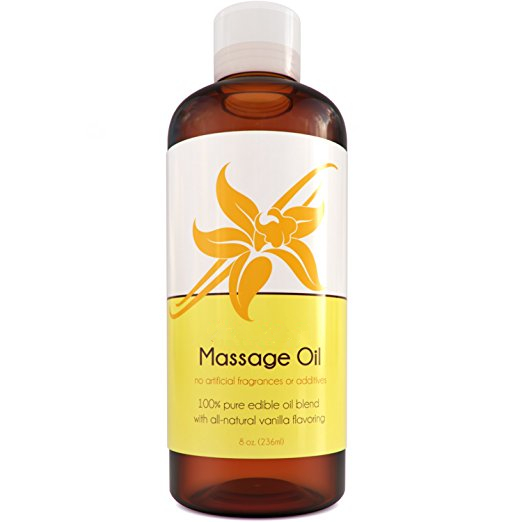 Sensual Edible Aromatherapy Massage Oil Contain Jojoba / Sweet Almond Oil