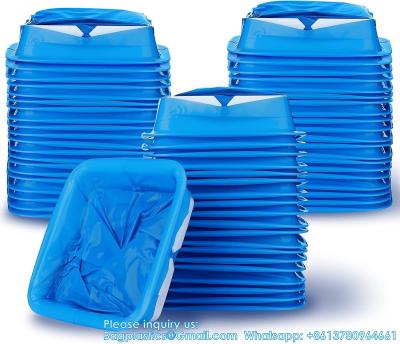 Emesis Bag, Disposable Vomit Bags, Aircraft & Car Sickness Bag, Nausea Bags For Travel Motion Sickness (Blue)
