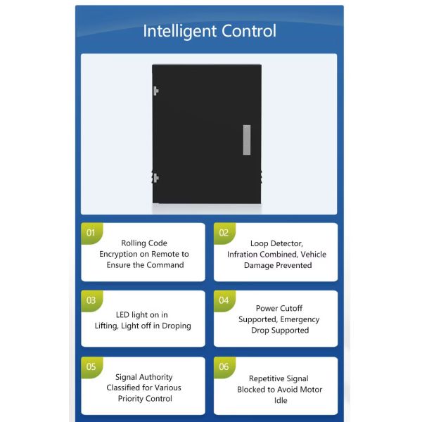 Automatic Hydraulic Bollard with 304/316 Stainless Steel LED Lights and Hydraulic System for Secure Parking