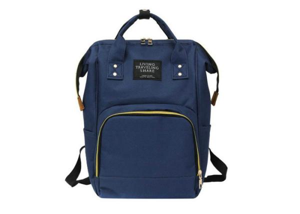 Custom Baby Diaper Backpack 25×16×40 CM With Adjustable Padded Shoulder Straps