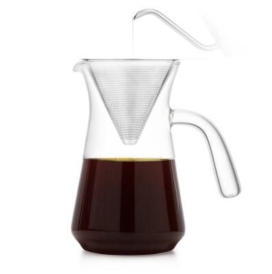 ODM 600ml Portable Pour Over Hand Drip Coffee Maker With Filter