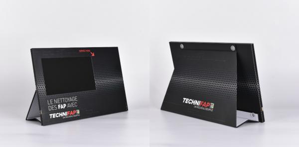 Motion sensor activated 10 inch digital POP video display with plug and play videos in loop function