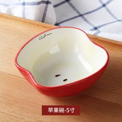 Creative Hand Painted Baking Ceramic Bowl , Watermelon Pattern Porcelain Ice Cream Bowls