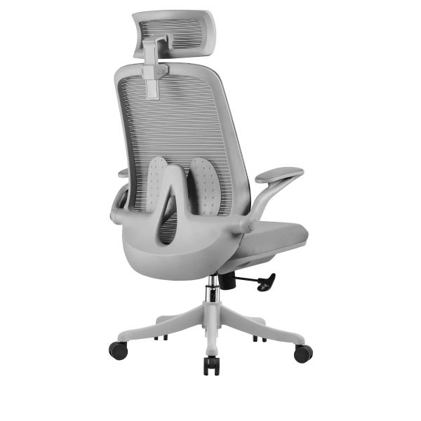 Leatherette Back Ergonomic Home Office Chairs With Lumbar Support