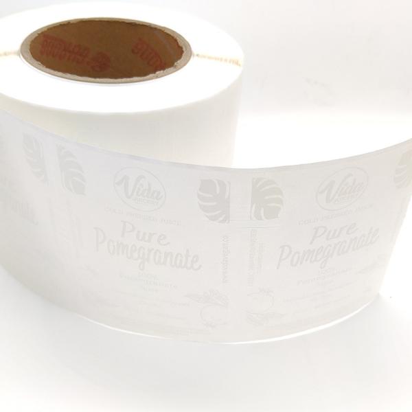 UV Varnishing Waterproof Cosmetic Labels Offset Frosted Transparent Vinyl Stickers