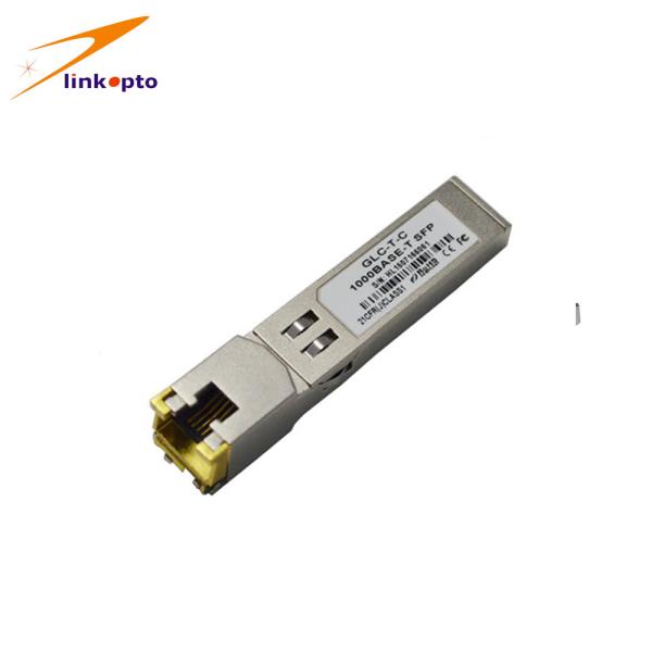 1000BASE Copper Small  RJ45 Sfp Module , Commercial Sfp Transceiver Rj45 Copper