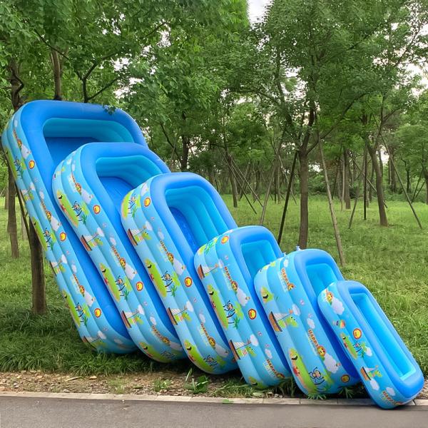 Inflatable 3 Rings Kids Large Plastic Baby kids Play Swimming Pool