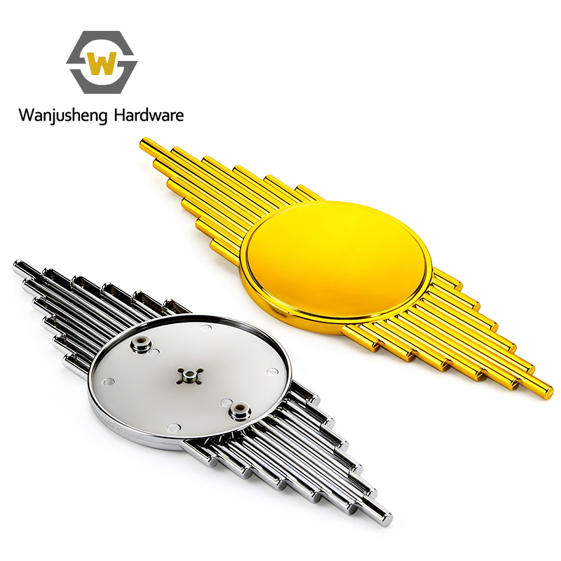 Wing-shaped Decorative Button Accessories for Sofas Round Gold-plated Furniture Decorative Buttons at the Center
