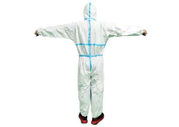 High Efficiency Protective Medical Coverall Suit Customized Size 0.32kg