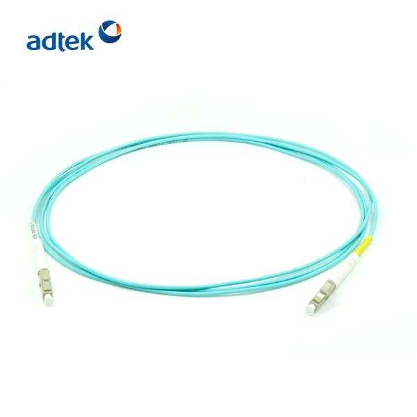 LC To LC Fiber Patch Cable Multimode Duplex OM3 / OM4 MM Fiber 2 Cores