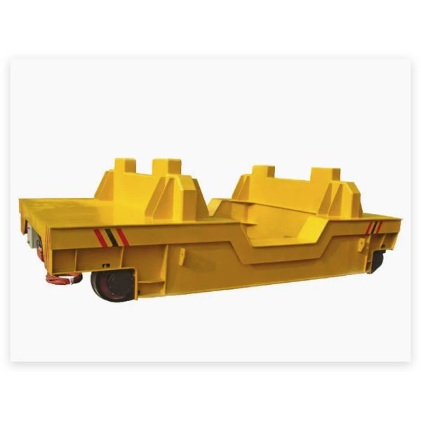150t Capacity Heat Resistant Molten Steel Ladle Transfer Car with Dual Driving System for Industrial Use