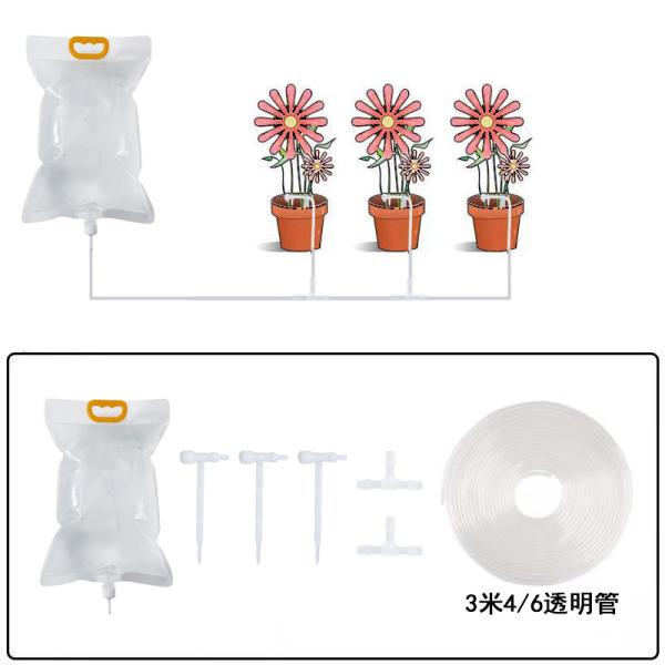 Extra Large Plant Drip Irrigation Bag Automatic Watering Bags Self Automatic Watering System Drip Irrigation Device With Adjustable Valve Switch For Gardening Flower Outdoor, Clear