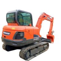 Excavateur d'occasion Doosan DX60 de 2019 de fabrication coréenne 6 tonnes avec 40 kW de puissance et 0,21 m3 de seau