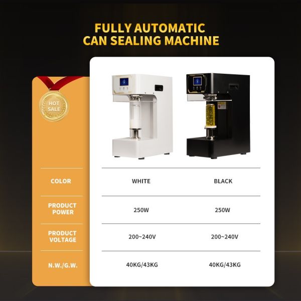 Portable Non Rotating Cans Sealing Machine Automatic With Adjustable Base