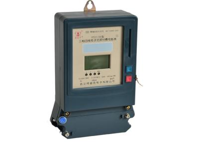 Smart Card Prepaid Digital Power Meter , 3 * 220V / 380V Three Phase KWH Meter