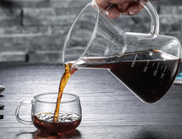 Morden Stainless Steel Coffee Pot / Silver Manual Drip Coffee Maker