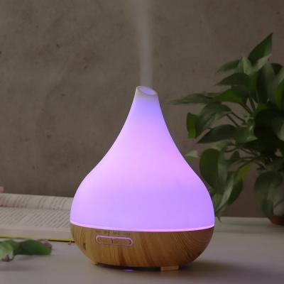 400 ml de capacidade Mini Diffuser de Óleo de Aromas Máquina de Aromaterapia de Madeira Quieto Remote Control Diffuser de Aromas com Luz LED