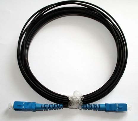 Outdoor Fiber Optic Patch Cord , Sc Lc Fiber Patch Cord 2200 N/100 Mm Crush Resistance