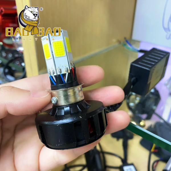 BAOBAO 6 Side White Flashing Metal Motorbike Lamp Waterproof IP67 IP68 Motorcycle Mini LED Headlights Bulbs Bike Modified Parts