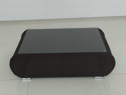 Modern Dark Brown Meeting Room Sofa Set , Wicker Furniture Set