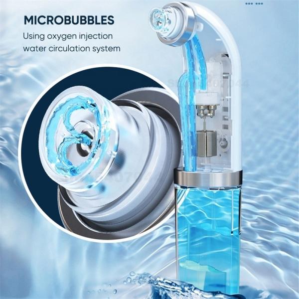 Waterproof Blackhead Remover Small Bubble Visualization Black Vacuum for Face Targeting