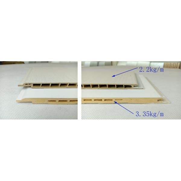 Внутренняя толщина ширины x 9mm цвета 600mm панели стены Wpc белая прокатанная