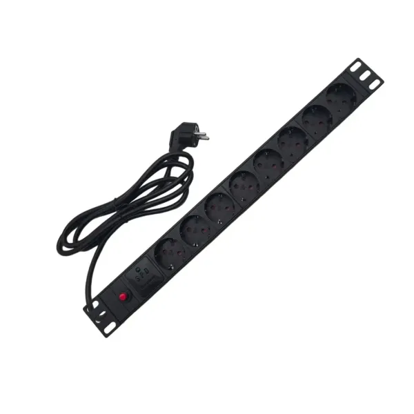Customizable 6/8/10/12 Socket Outlets Rack PDU with Surge Protector for Cabinet Basic PDU Mining PDU 36 C13 UK PDU Intelligent French PDU