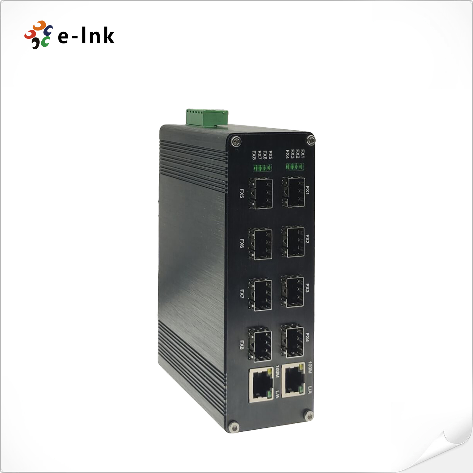 Переключатель 8 гаван 1000BASE-X SFP волокна оптически к переключателю волокна 2 гаван локальных сетей 10/100/1000Base-T