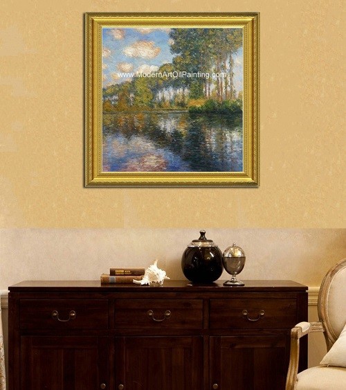 Картины реки Franmed Клод Monet, холст пейзажной живописи природы