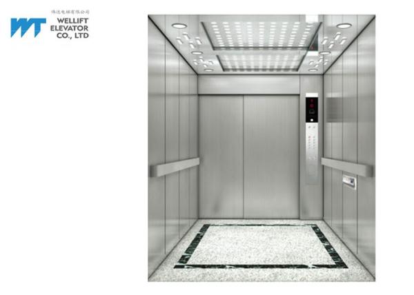 Door Height 2100MM Hospital Bed Lift With 304 Hairline Stainless Steel Finish Cabin