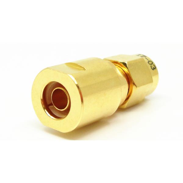 Conector de bronze do homem SMA RF do mini tamanho para o cabo de LMR200 MF147B CXN3449
