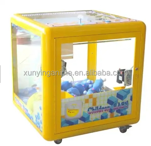 Mini Rubik Cube Crane Machine Moeda Operada Toy Crane Game com US Plug