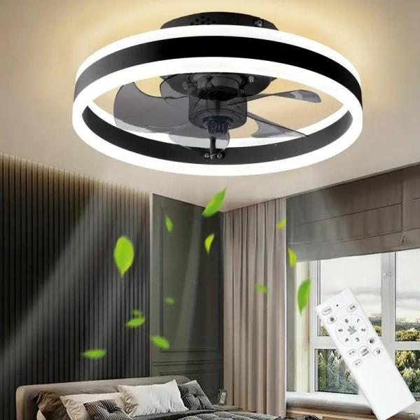 Lumière de ventilateur simple moderne pour chambre à coucher