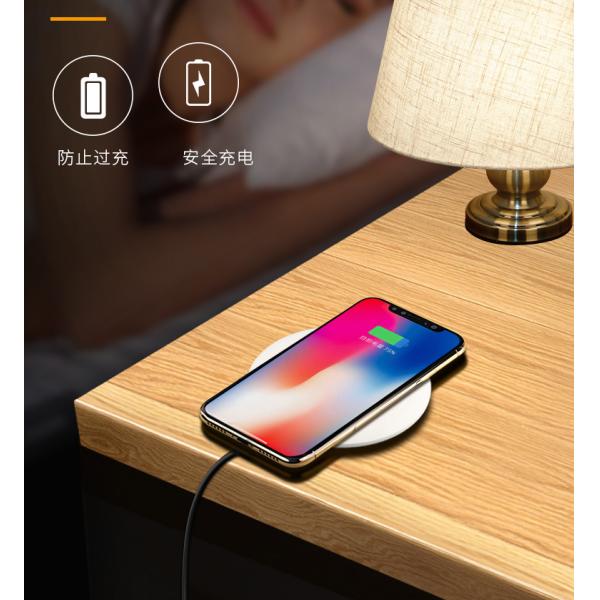 Fashionable Rohs Marble Wireless Phone Charger With Cooling / Mobile Phone Accessories