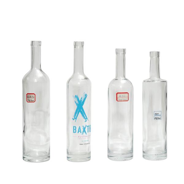 1000ml Square Painted Empty Tequila Rum Glass Bottle with Super Flint Material