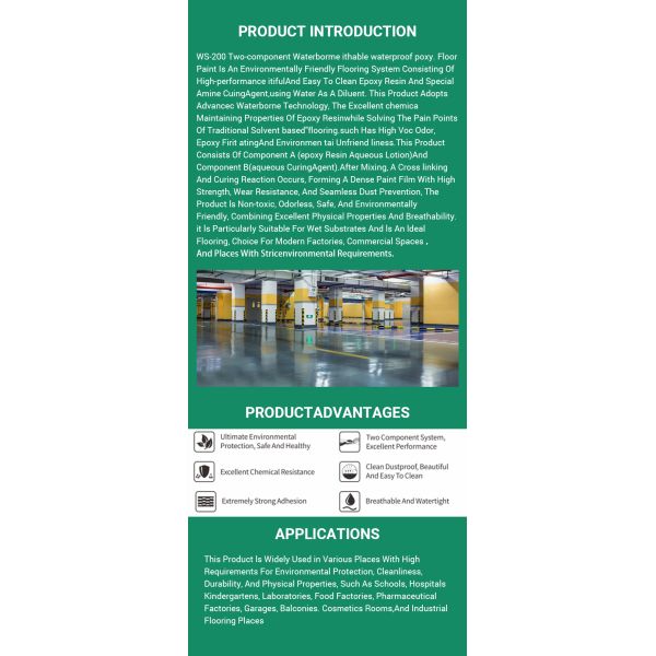 Self Leveling Floor Paint Epoxy Water Based Paint For Factories