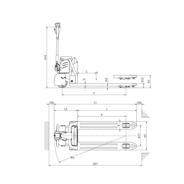 Pedestrian Electric Pallet Truck 1.5t&2t