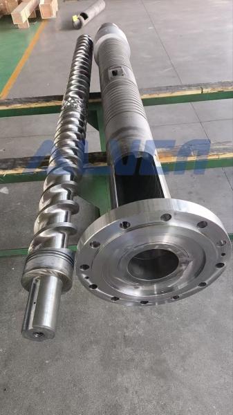 Barril de tornillo de extrusora nitrida 2.0-3.0 mm Profundidad de aleación HV900-1000 Dureza