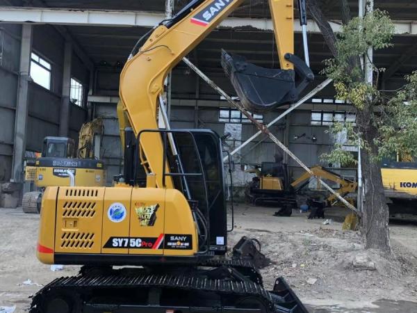 Mini SY75CPro Utilisé Sany Excavator Digger Équipement d'excavation de terre